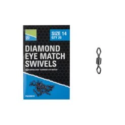 Emerillons Preston Diamond Eye Match Taille 10